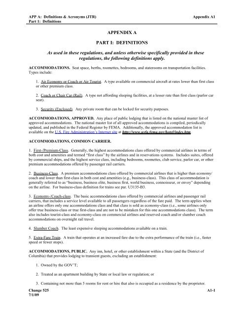 joint travel regulations group lodging