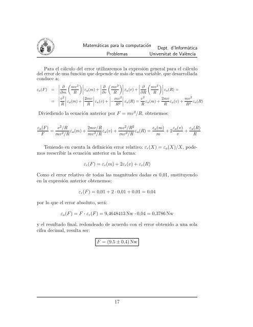 Matemáticas para la Computación