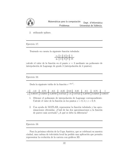 Matemáticas para la Computación