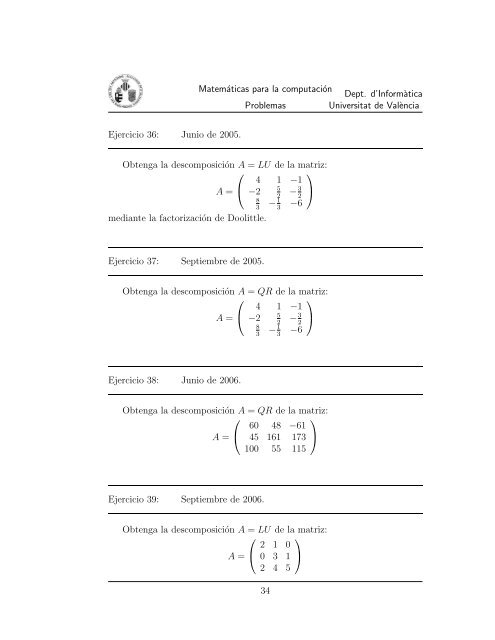 Matemáticas para la Computación