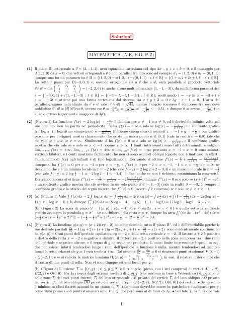 Matematica e Statistica (A-E, F-O, P-Z)