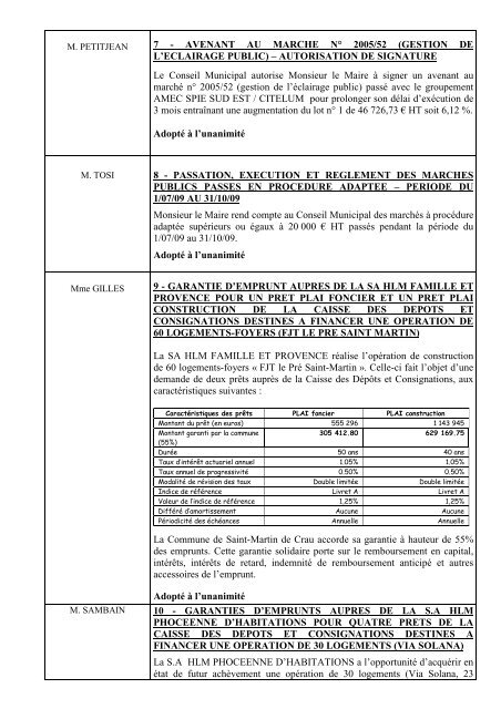 COMPTE RENDU - Ville de Saint-Martin-de-Crau