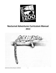 chapter one: introduction - The Cincinnati Zoo & Botanical Garden