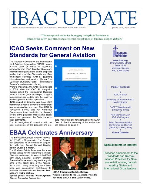 Issue 07-1 - International Business Aviation Council