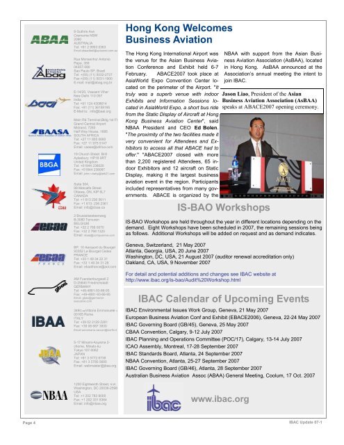 Issue 07-1 - International Business Aviation Council