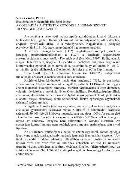 ProgramfÃ¼zet (PDF) - DE OEC TudomÃ¡nyos DiÃ¡kkÃ¶ri TanÃ¡cs