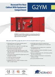 Recessed Fire Hose Cabinet With Equipment Compartment