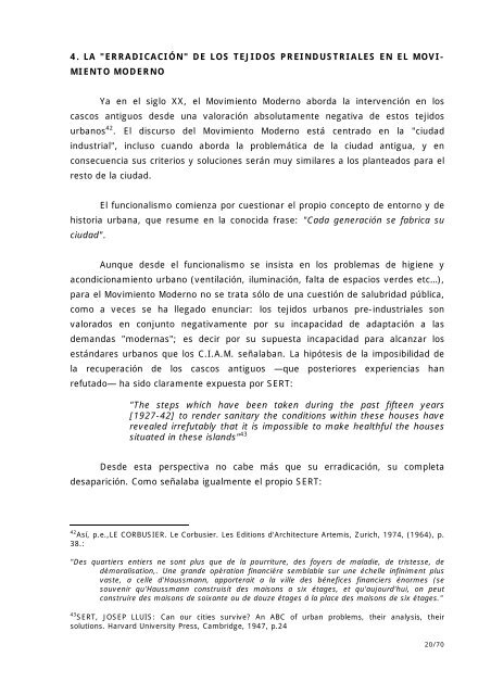 teorías para la intervención urbanística en la ciudad preindustrial ...