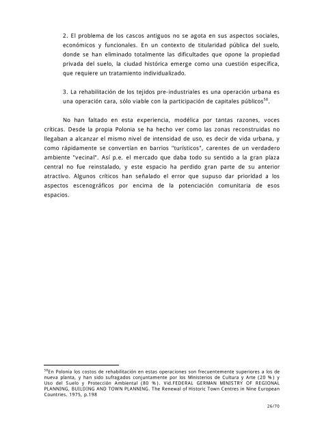 teorías para la intervención urbanística en la ciudad preindustrial ...