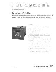 OUM960 Technical Information (PDF 265,0 kB) - Endress + Hauser