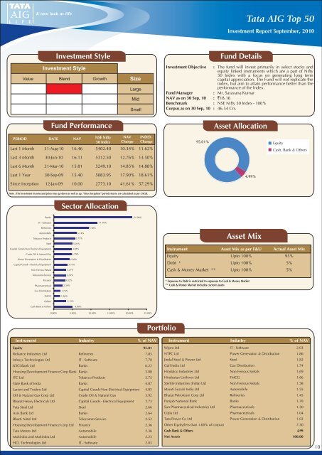 September - Tata AIA Life Insurance