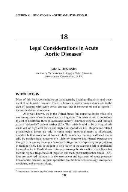 Acute Aortic Disease.. - Index of