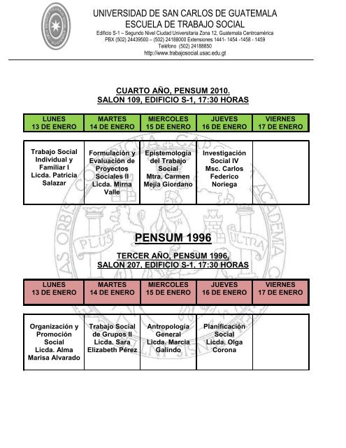 Calendario de Segundos Examenes de Recuperación Primer ...