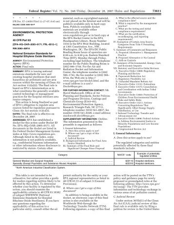 Hospitals: Ethylene Oxide Sterilizers - US Environmental Protection ...