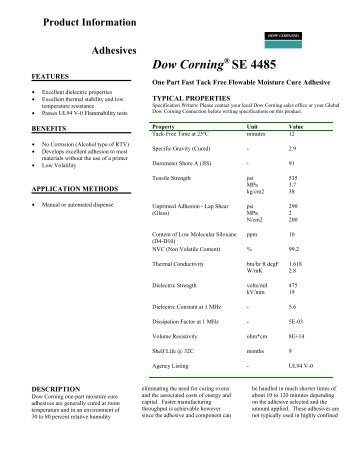 Dow Corning SE 4485