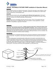 MODEL 100 SINGLE FIXTURE PUMP Installation ... - SHURflo