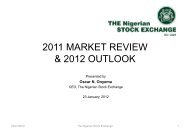 the nigerian stock exchange 2011 market review and 2012 outlook