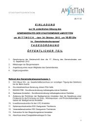 tagesordnung Ã¶ ffentlicherteil - FPÃ Amstetten