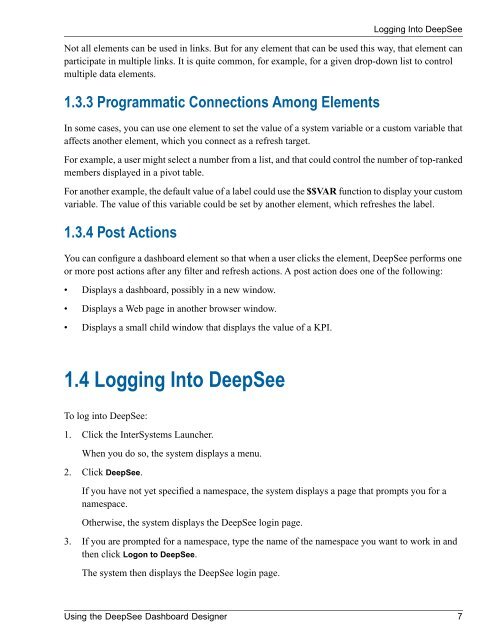 Using the DeepSee Dashboard Designer - InterSystems ...