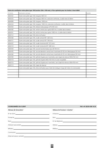 Gaine de ventilation extra-plate type 100 (section 254 x 100 ... - Wesco