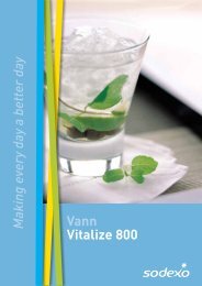 Making every day a better day Vann Vitalize 800 - Sodexo