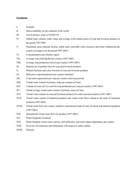 Volume 2: Appendices - Water Footprint Network