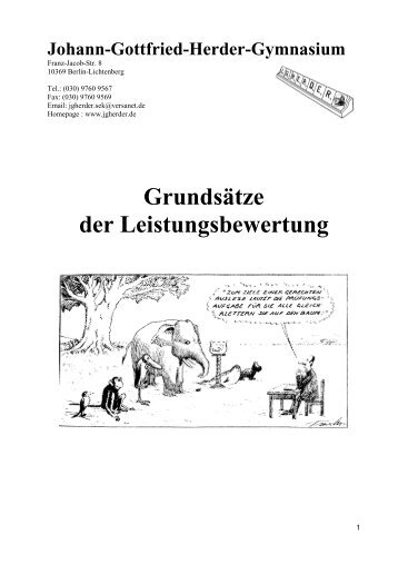 GrundsÃ¤tze der Leistungsbewertung - Herder-Gymnasium