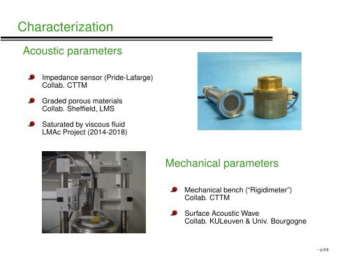 The Acoustics and Mechanics of Porous Materials Research Group