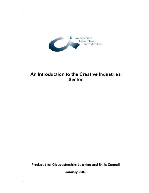 An Introduction to the Creative Industries Sector - The Skills ...