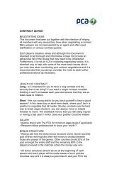 CONTRACT ADVICE NEGOTIATING IDEAS This document has ...
