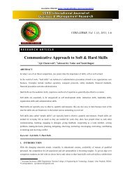 Communicative Approach to Soft & Hard Skills - vsrd international ...