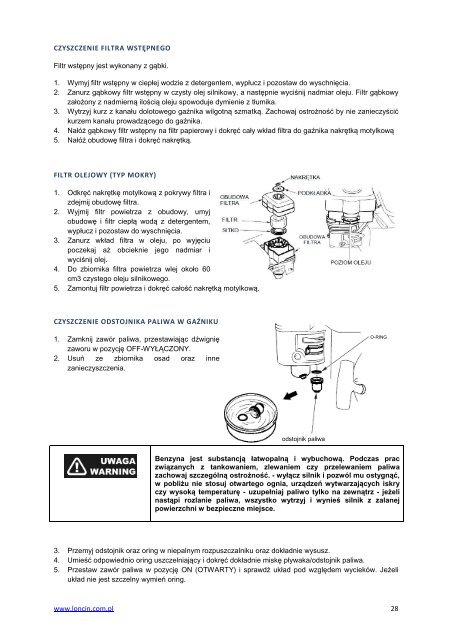 INSTRUKCJA OBSÅUGI - Loncin