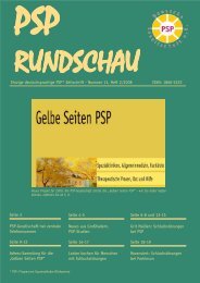 PSP-Rundschau 1 - PSP-Gesellschaft