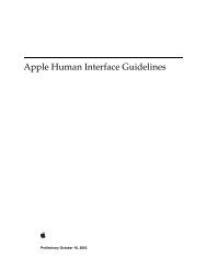 Apple Human Interface Guidelines