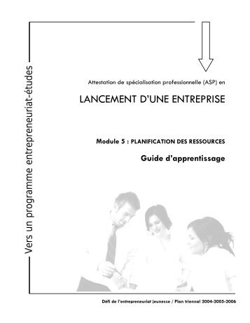 LANCEMENT D'UNE ENTREPRISE - Inforoute FPT