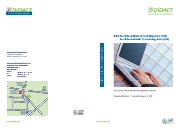 Flyer IFlaS Fachinformatiker/in Systemintegration (IHK) - DIDACT