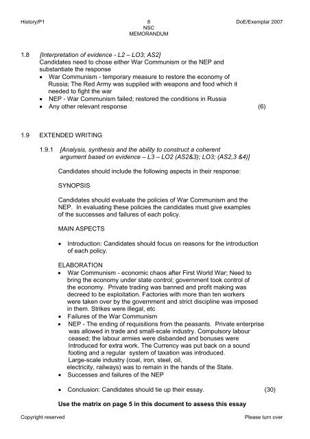 FINAL Memo - History P1 - Exemplar 2007.pdf - Curriculum ...