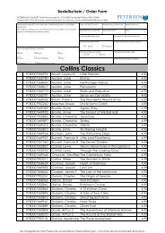 Collins Classics - Petersen Buchimport