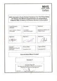 Guidance for the prescribing of vitamin and mineral ... - NHS Grampian