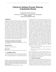 Criteria for Software Process Tailoring: A Systematic Review