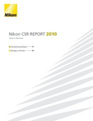 CSR Report 2010 Data Collection Entire Pages (PDF: 386KB) - Nikon