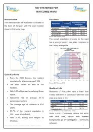 KEY STATISTICS FOR WATCOMBE WARD - Torbay Council