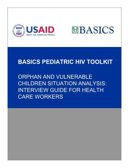 Orphan and Vulnerable Children Situation Analysis ... - basics