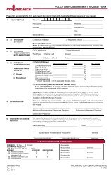 Policy Cash Disbursement Request Form - Philam Life