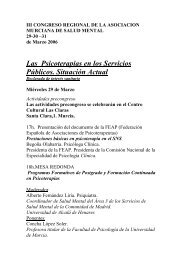 II Congreso Regional de la Asociación Murciana de Salud Mental.