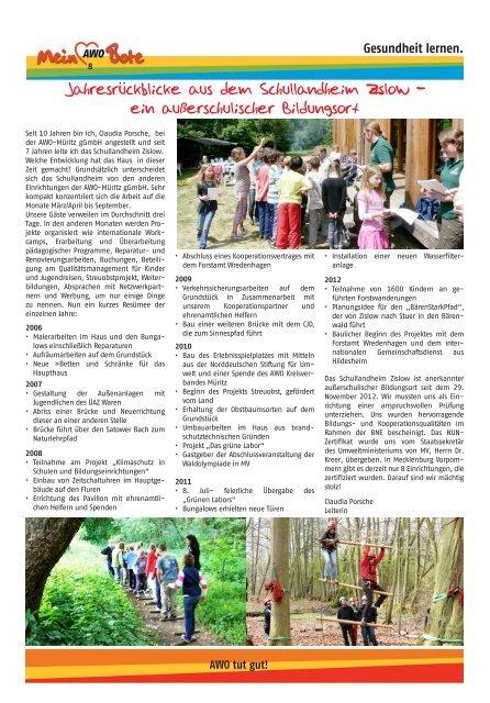 Ausgabe 1/2013 - AWO-Müritz