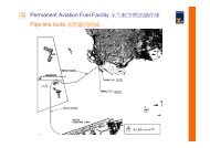 Pipe line route æ²¹ç®¡éªè¨­è·¯ç·Permanent Aviation Fuel Facility æ°¸ä¹ ...