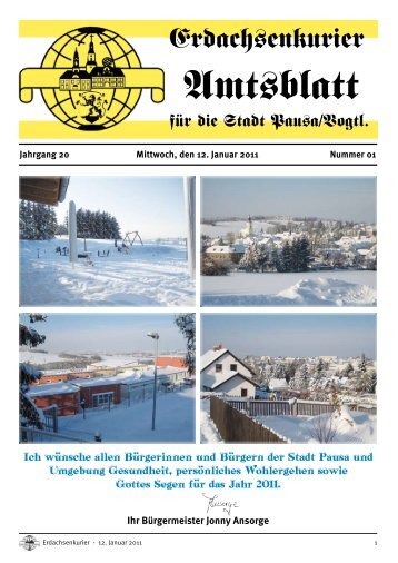 Erdachsenkurier Amtsblatt - Pausa