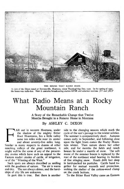 Radio Broadcast - 1924, January - 84 Pages, 8.2 ... - VacuumTubeEra