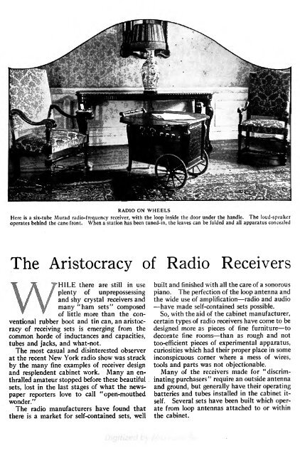 Radio Broadcast - 1924, January - 84 Pages, 8.2 ... - VacuumTubeEra